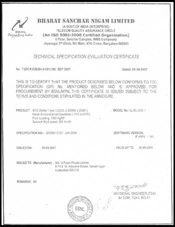 Ufoam Certification